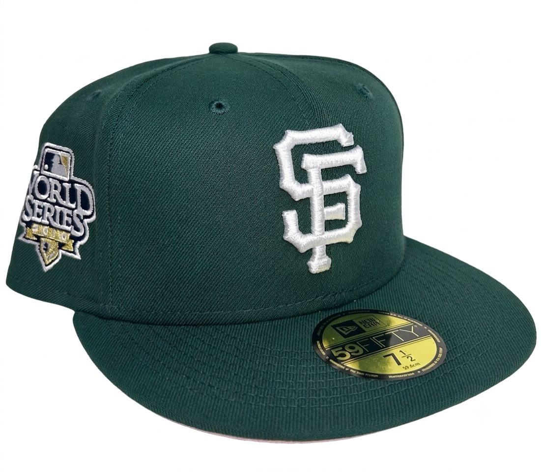 New Era 59FIFTY San Francisco Giants fitted hat W/ a 2010 WS SP, "Green Eggs & Ham Pack.”