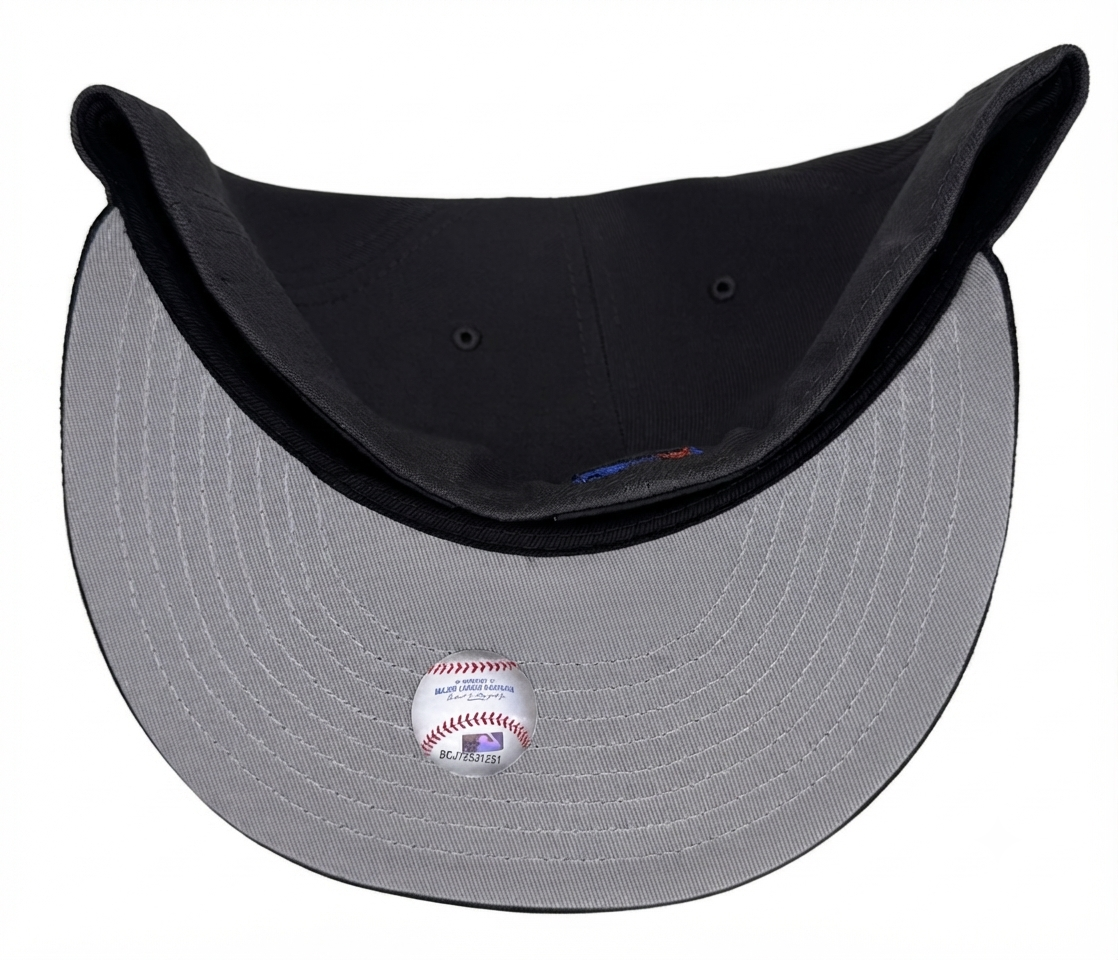 New Era Los Angeles Angels 59FIFTY fitted cap featuring a grey crown and black visor “Trippy Angels” Fitted .