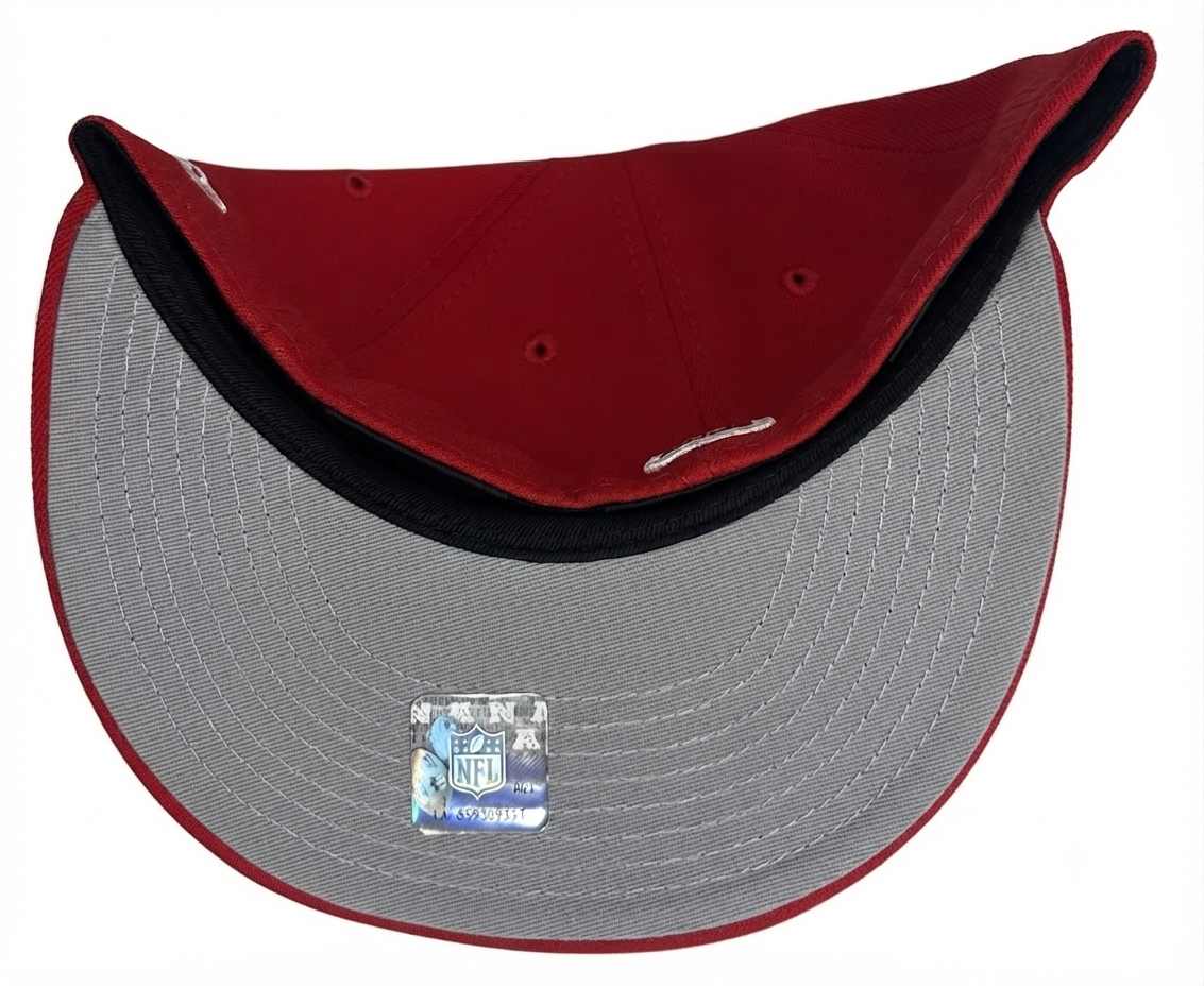 New Era 59FIFTY fitted cap features a prominent San Francisco 49ers logo and a 1996 Pro Bowl patch.