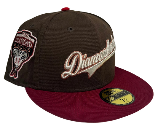 New Era 59FIFTY Arizona Diamondbacks “DayBacks VI” hat from a HC collection SFD Rushmore, featuring “Diamondbacks" script logo and an inaugural season side patch.