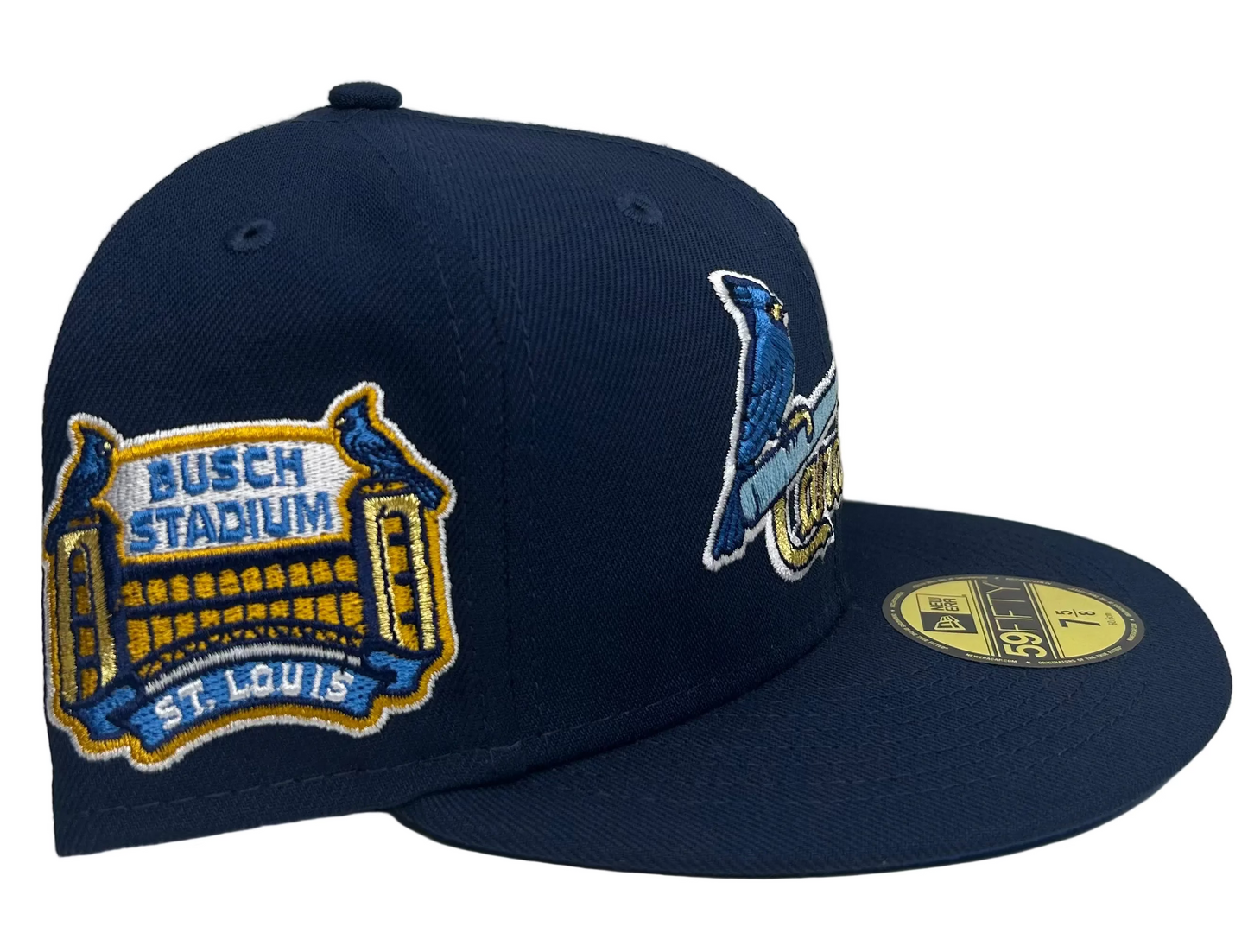 New Era St Louis Cardinals Beer Pack Busch Stadium Patch Jersey HC Exclusive 59Fifty Fitted Hat.