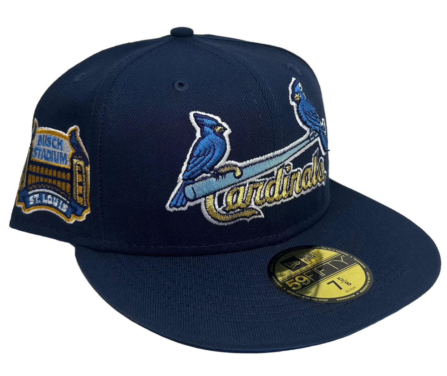 New Era St Louis Cardinals Beer Pack Busch Stadium Patch Jersey HC Exclusive 59Fifty Fitted Hat.