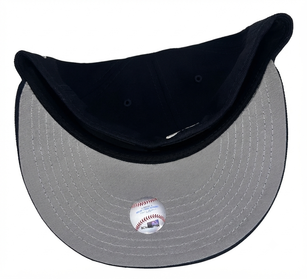 New Era Atlanta Braves 59FIFTY fitted hat features a 2000 All-Star Game side patch and a gray undervisor.