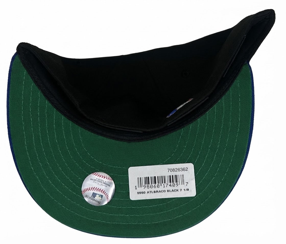 Atlanta Braves Black Royal 2-Tone 30th Anniversary SP 59Fifty Fitted.