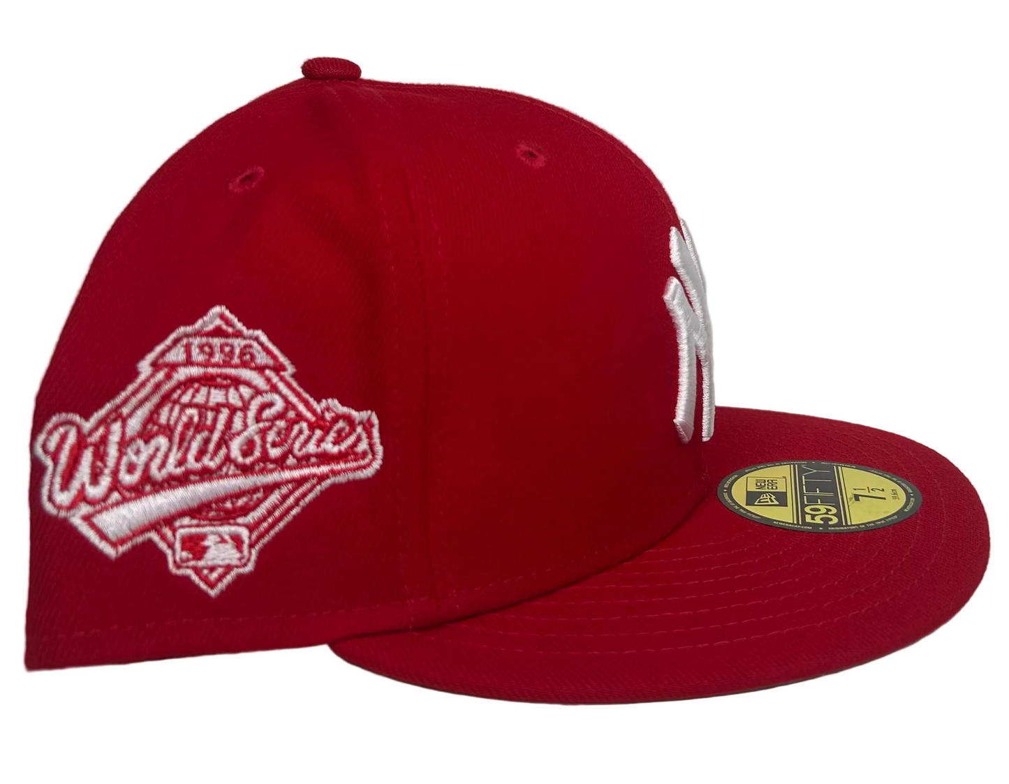 NEW ERA NEW YORK YANKEES 1996 WORLD SERIES SIDE PATCH 59FIFTY FITTED HAT.