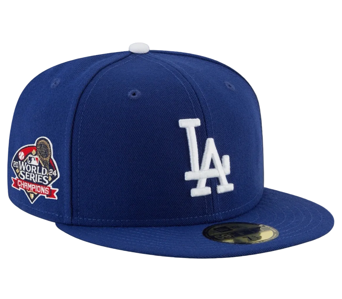 2024 MLB World Series Champions Los Angeles Dodgers Fitted Hat New Era 59FIFTY