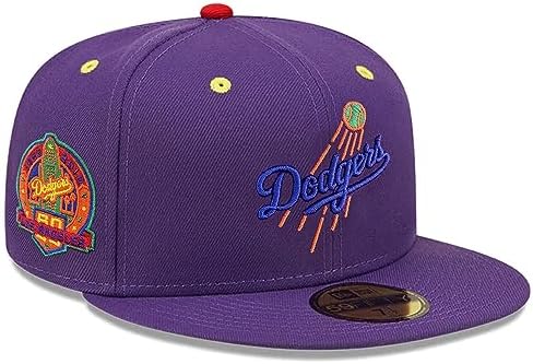 New Era LA Los Angeles Dodgers 59FIFTY Cooperstown 60th Anniversary 1958-2018 Patch.