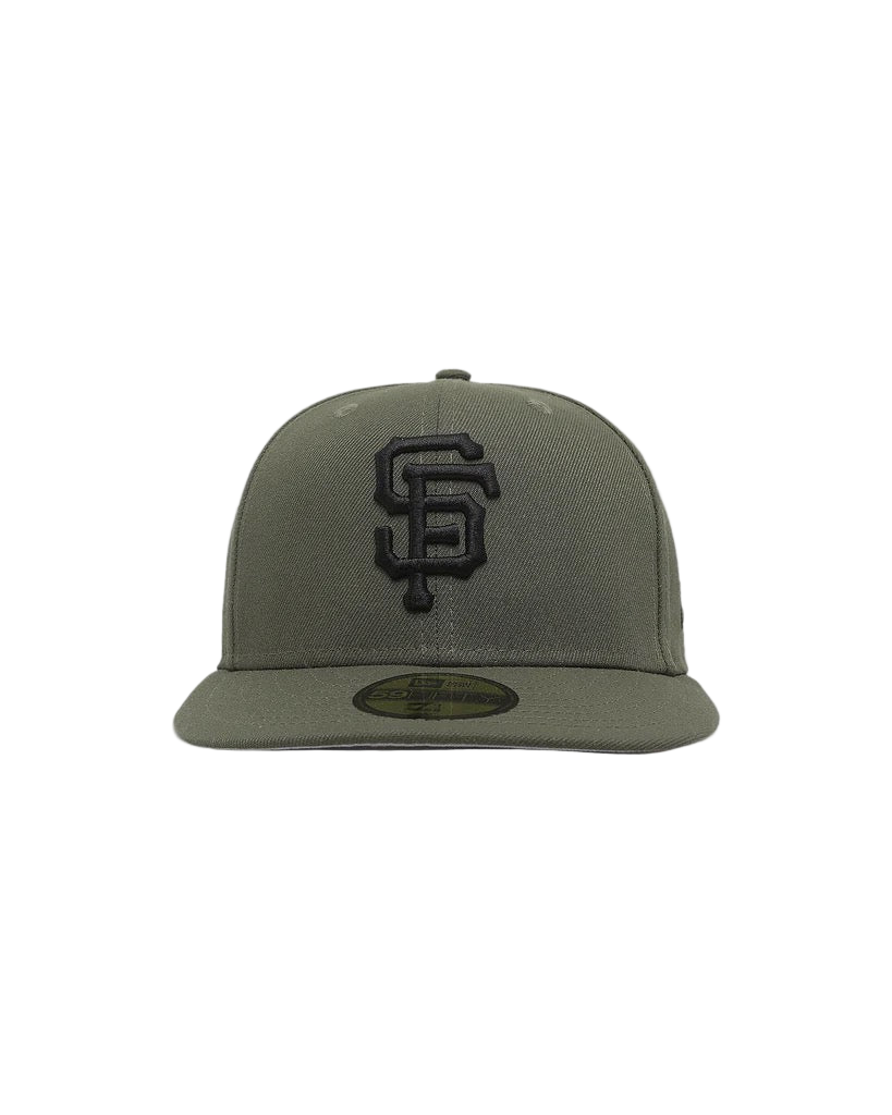 SAN FRANCISCO GIANTS 'OLIVE BLACK' 59FIFTY FITTED HAT.
