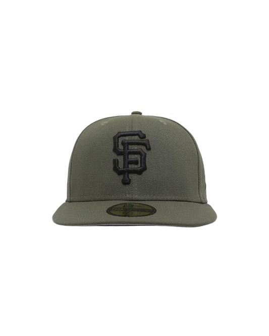 SAN FRANCISCO GIANTS 'OLIVE BLACK' 59FIFTY FITTED HAT.