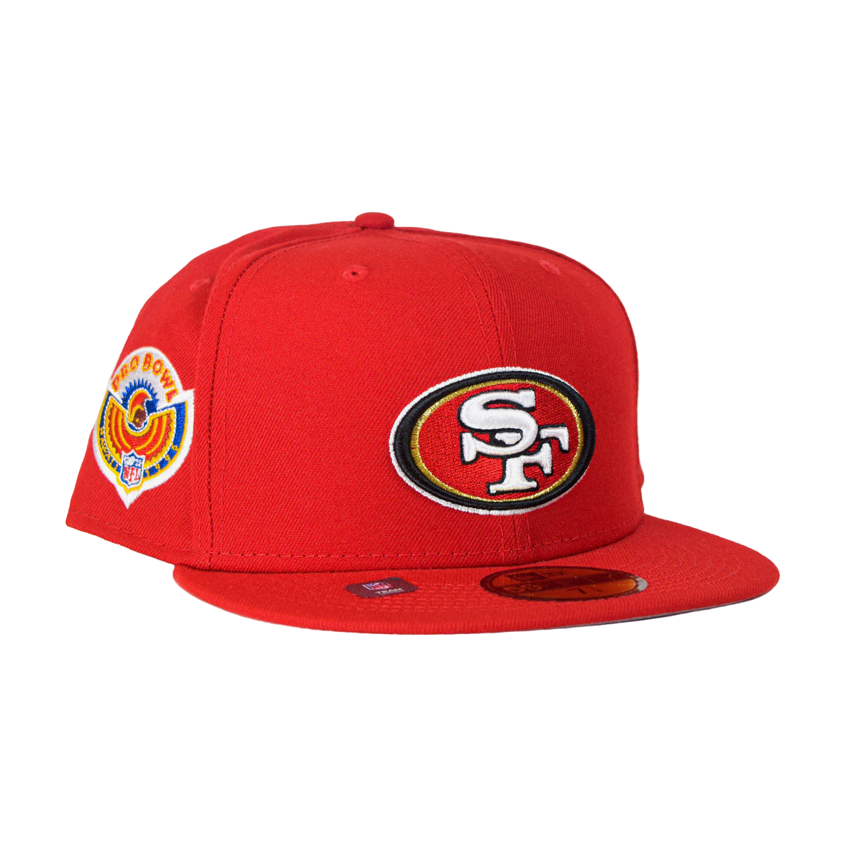 New Era 59Fifty Fitted San Francisco 49ers W/ 96 Pro Bowl side patch.