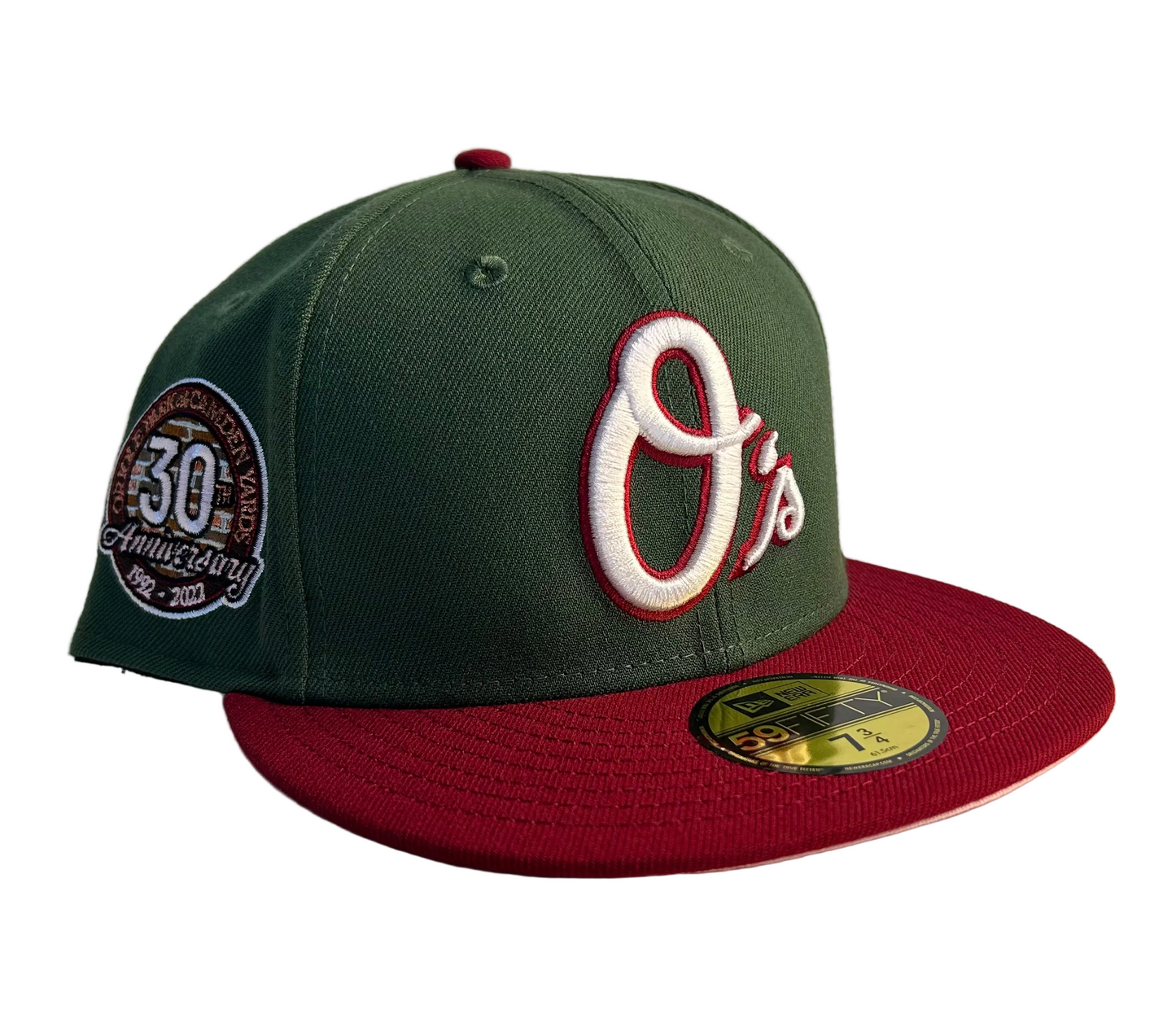 “Green Eggs & Ham W/ Velvet Cake.” Baltimore Orioles New Era 59Fifty W/ Pink UV.
