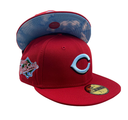 New Era Cincinnati Reds World Series Cloud Under 59fifty fitted hat.