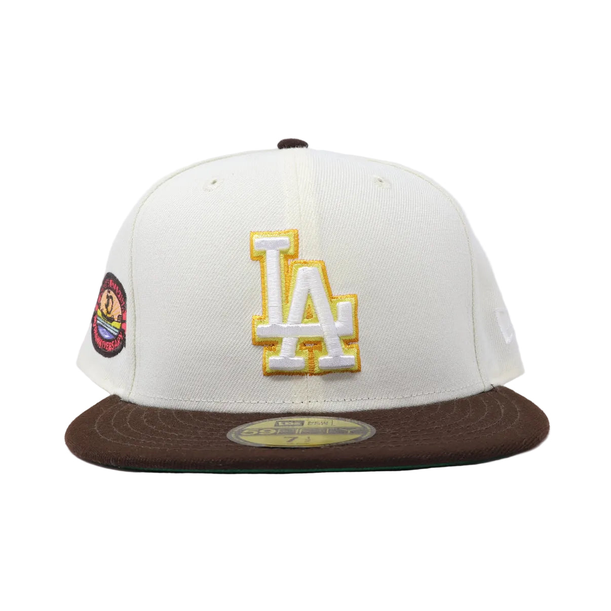 Chrome Los Angeles Dodgers 50th Anniversary New Era Fitted Hat Cap