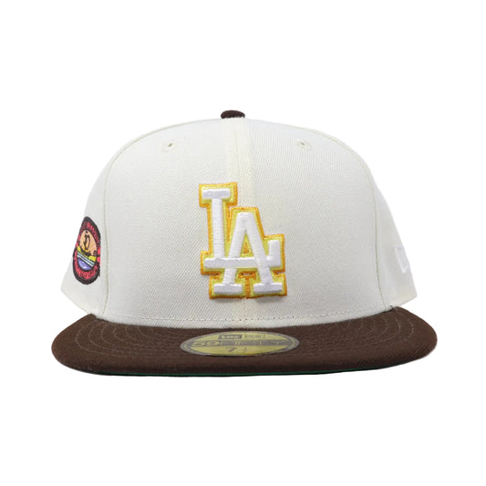 Chrome Los Angeles Dodgers 50th Anniversary New Era Fitted Hat Cap