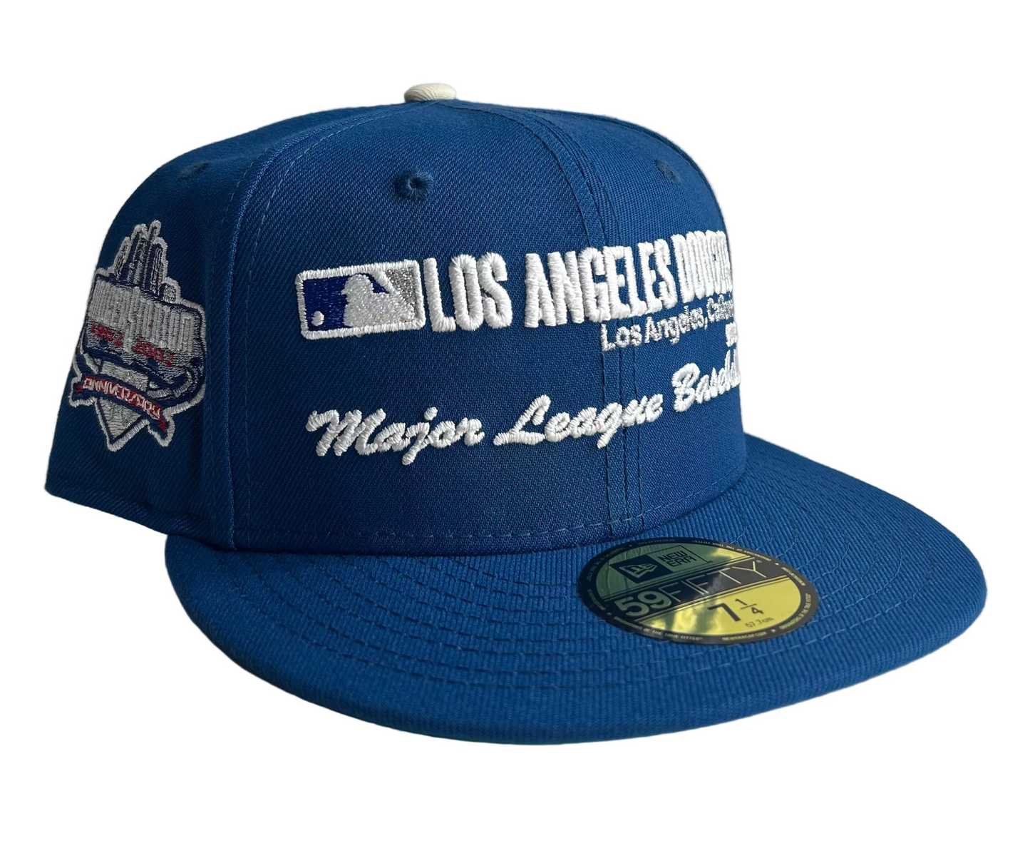 59FIFTY Los Angeles Dodgers Dark Royal/Green UV Primary Logo Patch.