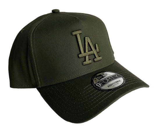 Los Angeles Dodgers New Era 9Forty A-Frame Olive SnapBack.