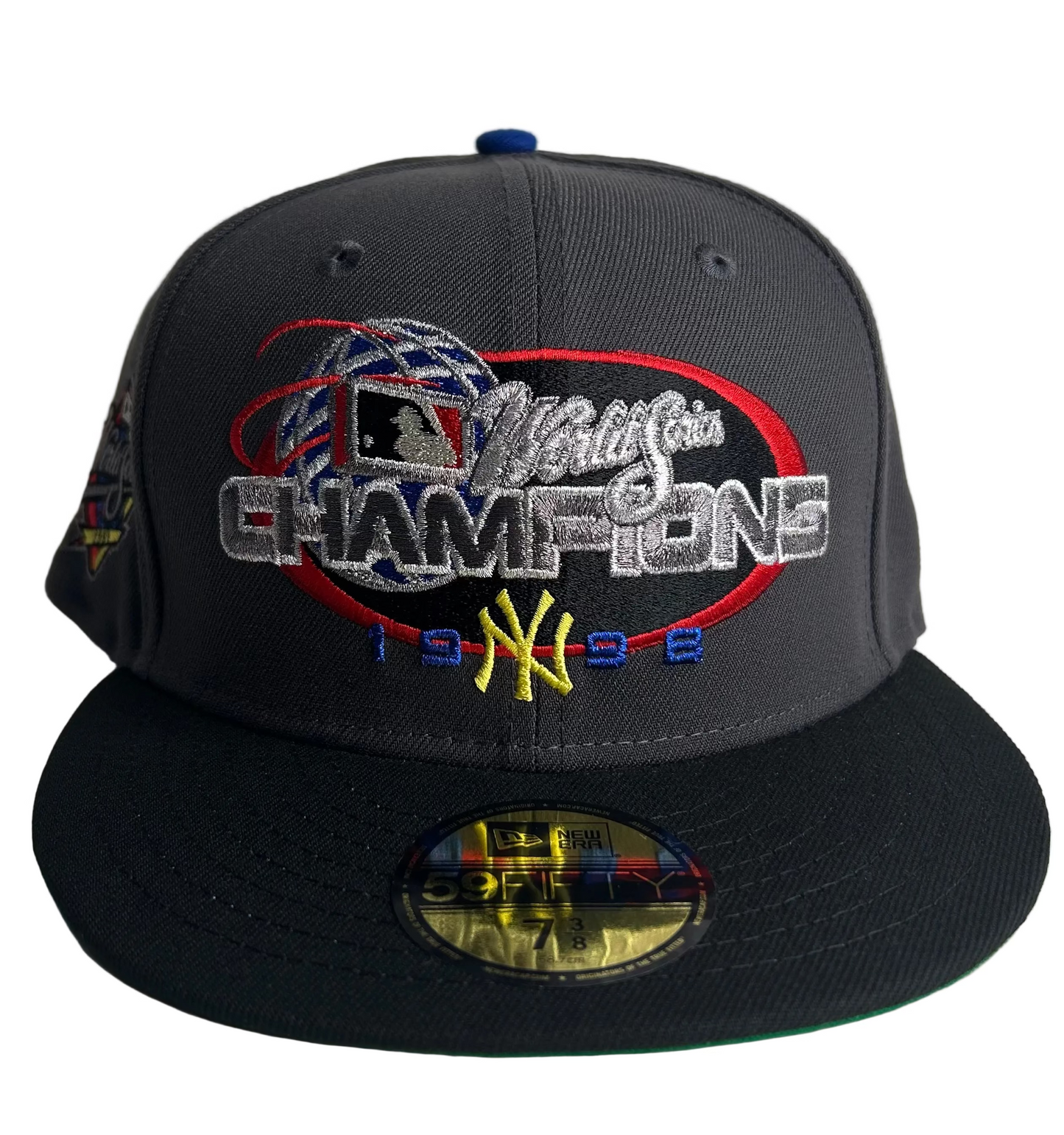 New York Yankees 1998 Champs New Era Graphite 59Fifty fitted hat.