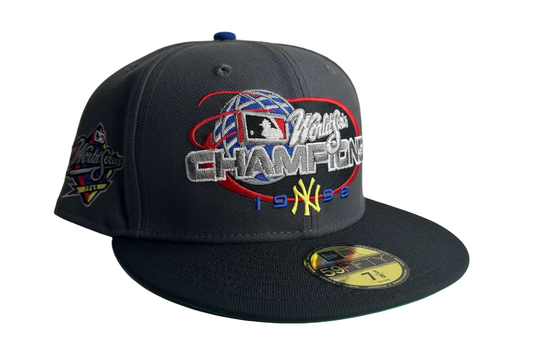 New York Yankees 1998 Champs New Era Graphite 59Fifty fitted hat.
