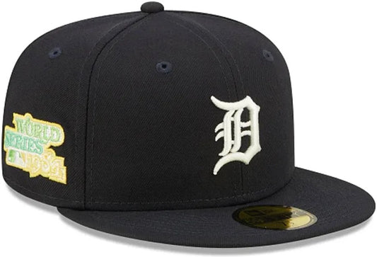 New Era Men's Detroit Tigers 1984 World Series Champions Citrus Pop 59FIFTY Fitted Hat.