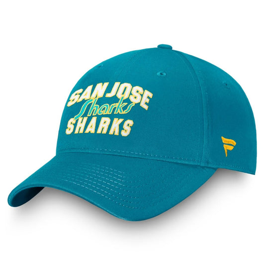 San Jose Sharks Hat Cap Strap Back Strapback Blue Fanatics.