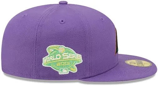 Arizona Diamondbacks Cooperstown 2001 World Series Side Patch "Citrus Pop" Green UV 59Fifty
