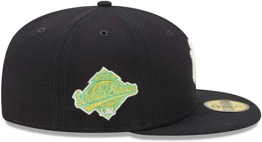 New Era NEW YORK YANKEES 59FIFTY Fitted Hat “CITRUS POP” W/ YELLOW UV.