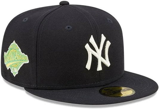 New Era NEW YORK YANKEES 59FIFTY Fitted Hat “CITRUS POP” W/ YELLOW UV.