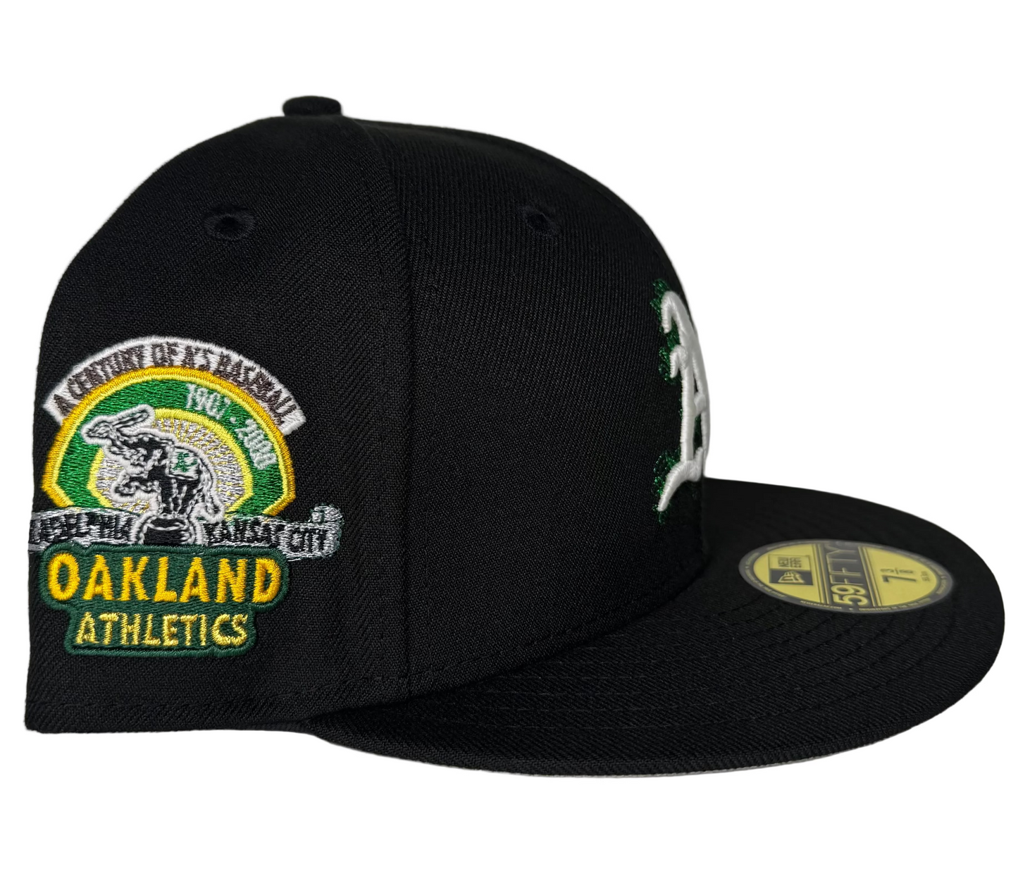 OAKLAND ATHLETICS A CENTURY OF A'S BASEBALL 1901-2000 SCRIBBLE NEW ERA FITTED CAP