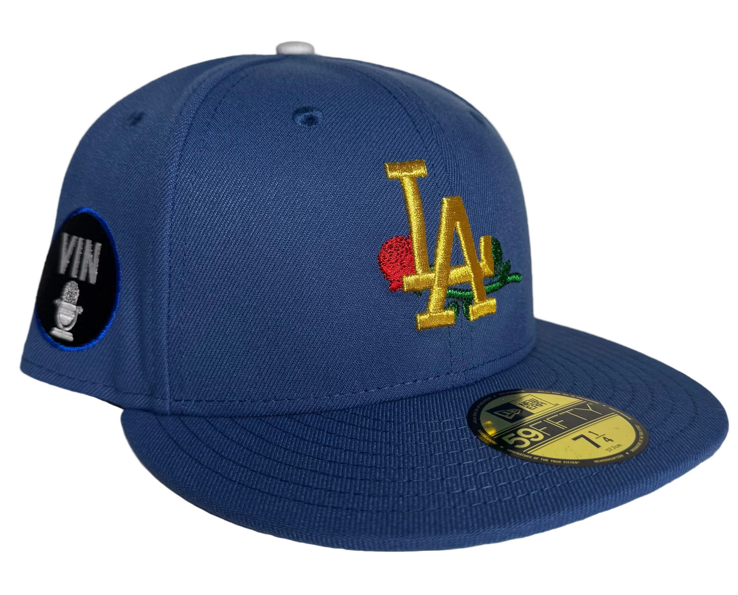 Los Angeles Dodgers 59FIFTY fitted hat with a Vin Scully patch. 