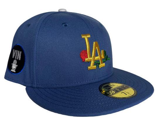 Los Angeles Dodgers 59FIFTY fitted hat with a Vin Scully patch. 