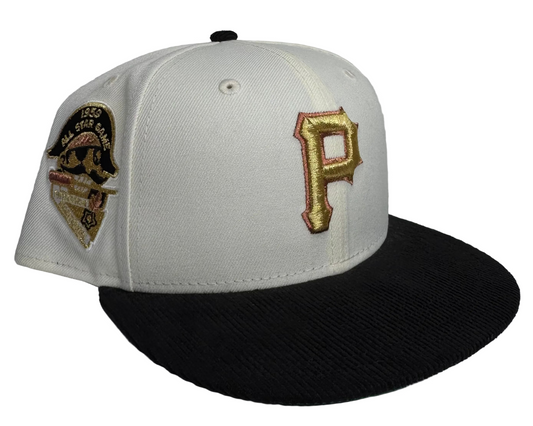 Pittsburgh Pirates Chrome and Black Cord Bill 1959 ASG Patch Green UV New Era 59FIFTY Fitted Hat