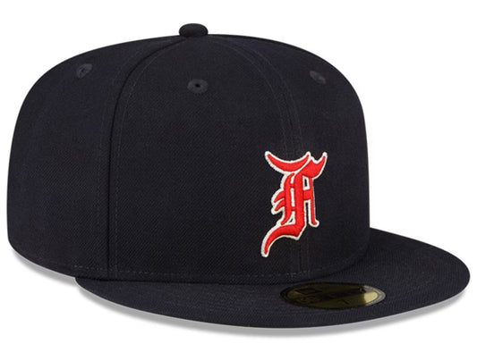 Boston Red Sox New Era x Fear of God Navy Ballpark 59FIFTY Fitted Hat.