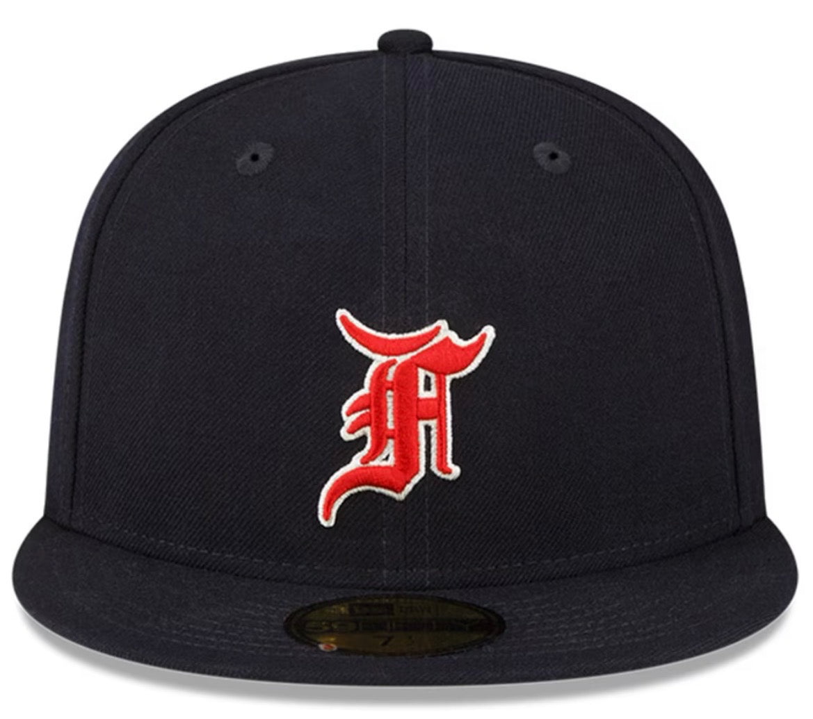 Boston Red Sox New Era x Fear of God Navy Ballpark 59FIFTY Fitted Hat.