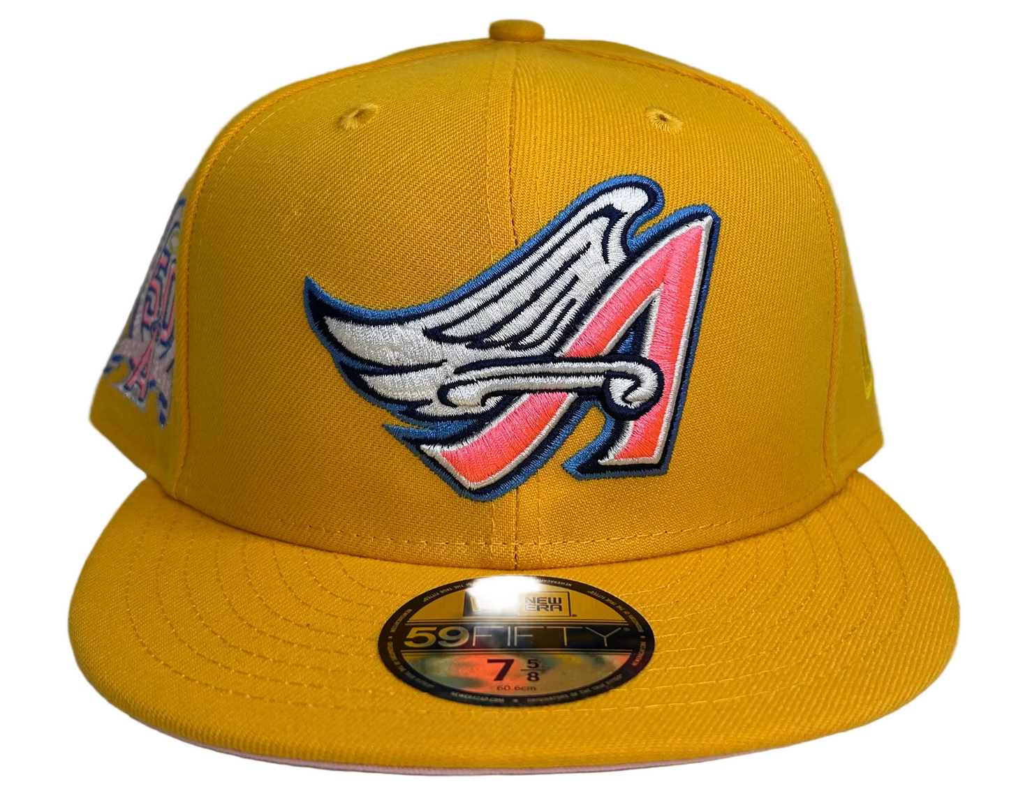 New Era Anaheim Angels “Pink Lemonade” 50th Anniversary fitted hat W/ a Pink UV. 