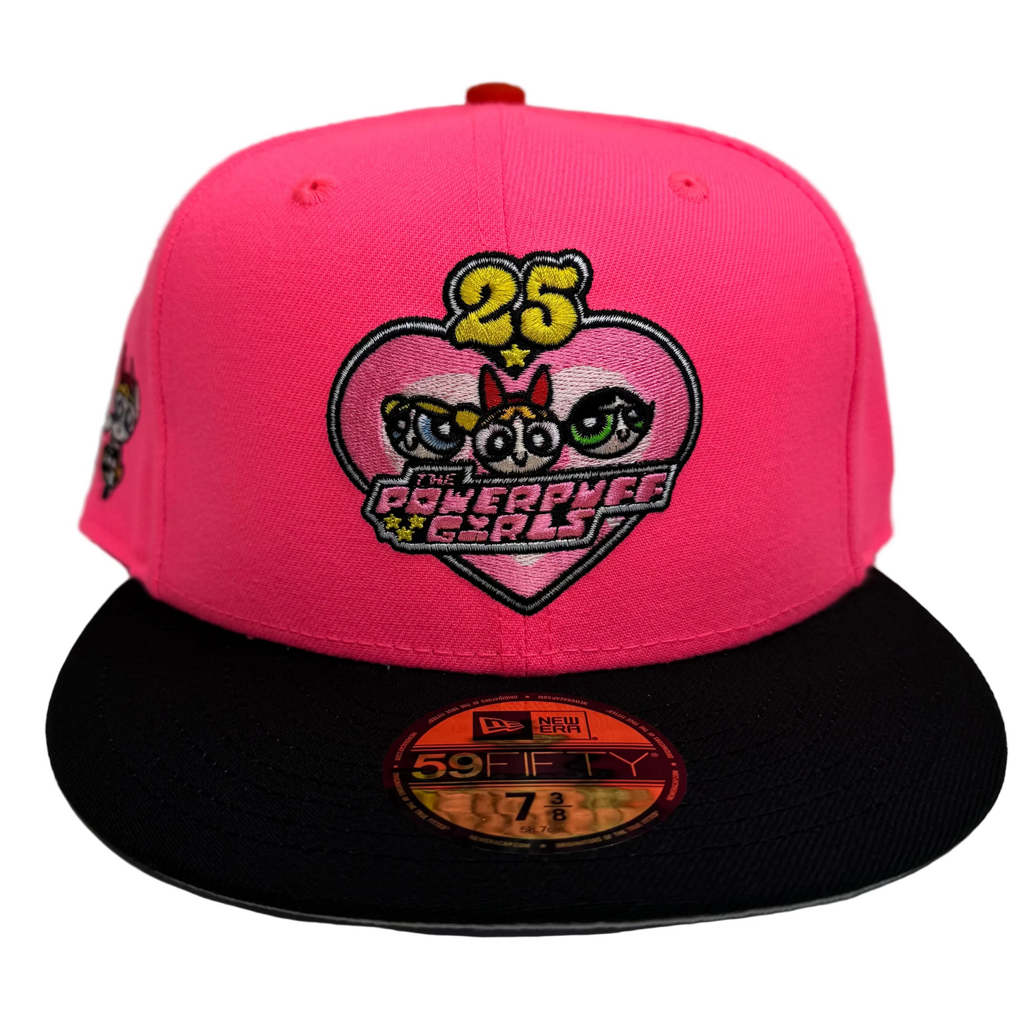 New Era Powerpuff Girls 25th Anniversary Character 59FIFTY Fitted Hat. 