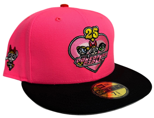 New Era Powerpuff Girls 25th Anniversary Character 59FIFTY Fitted Hat. 