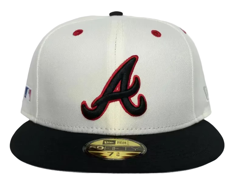 Atlanta Braves A-Wax Batterman Side Patch Gray UV 59FIFTY Fitted Hat.