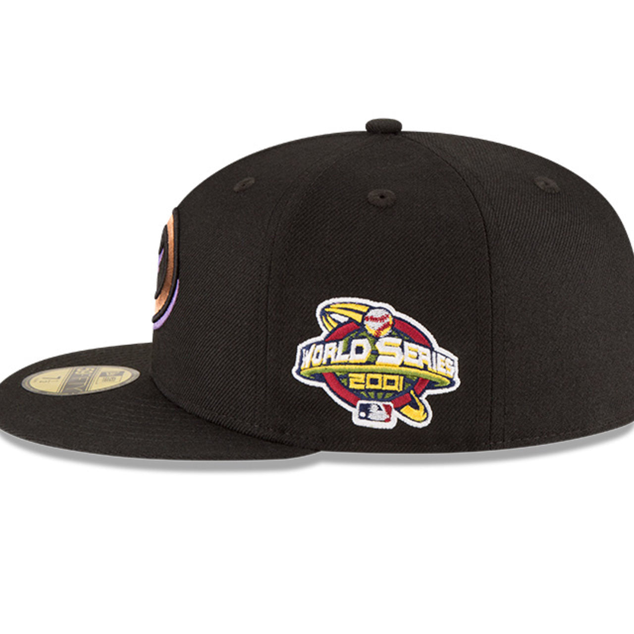 NEW ERA 59FIFTY ARIZONA DIAMONDBACKS 2001 WORLD SERIES PATCH HAT.