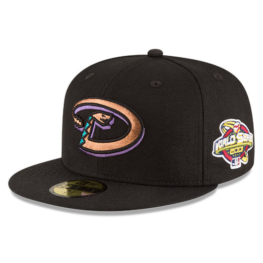NEW ERA 59FIFTY ARIZONA DIAMONDBACKS 2001 WORLD SERIES PATCH HAT.