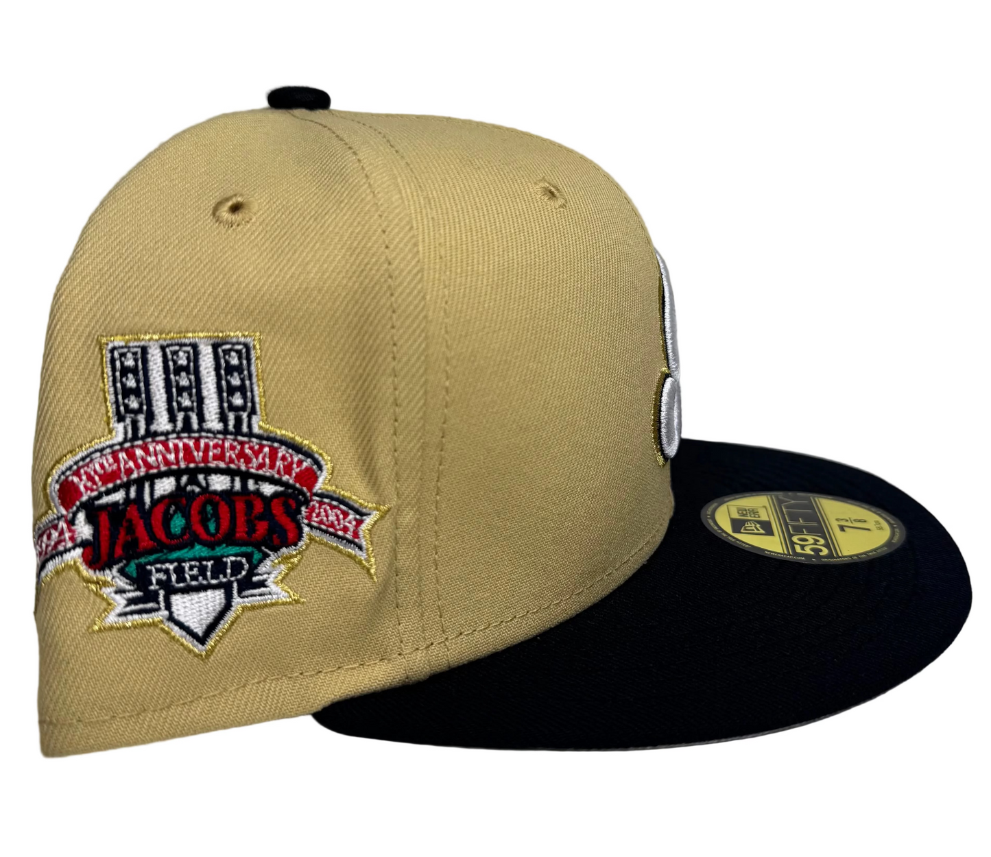 New Era Cleveland Indians 10th Anniversary Jacobs Field Vegas 2-Tone Edition 59Fifty fitted hat.