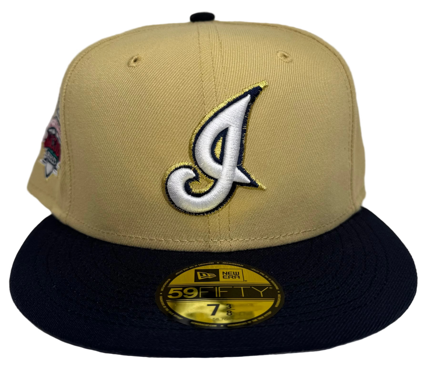 New Era Cleveland Indians 10th Anniversary Jacobs Field Vegas 2-Tone Edition 59Fifty fitted hat.
