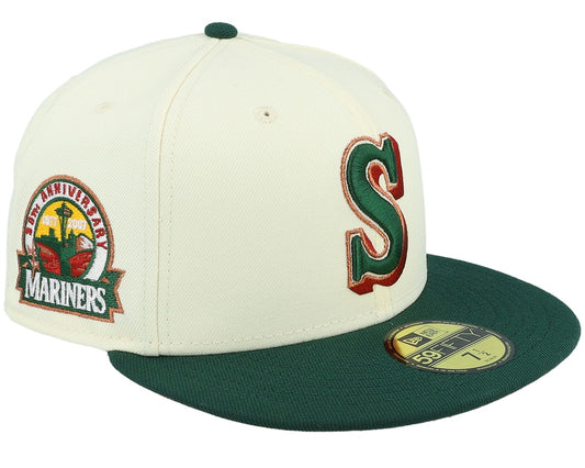 Seattle Mariners X “SuperSonics” 2-Tone w/ a 30th Anniversary Side patch & a Red UV, New Era 59Fifty Fitted hat.
