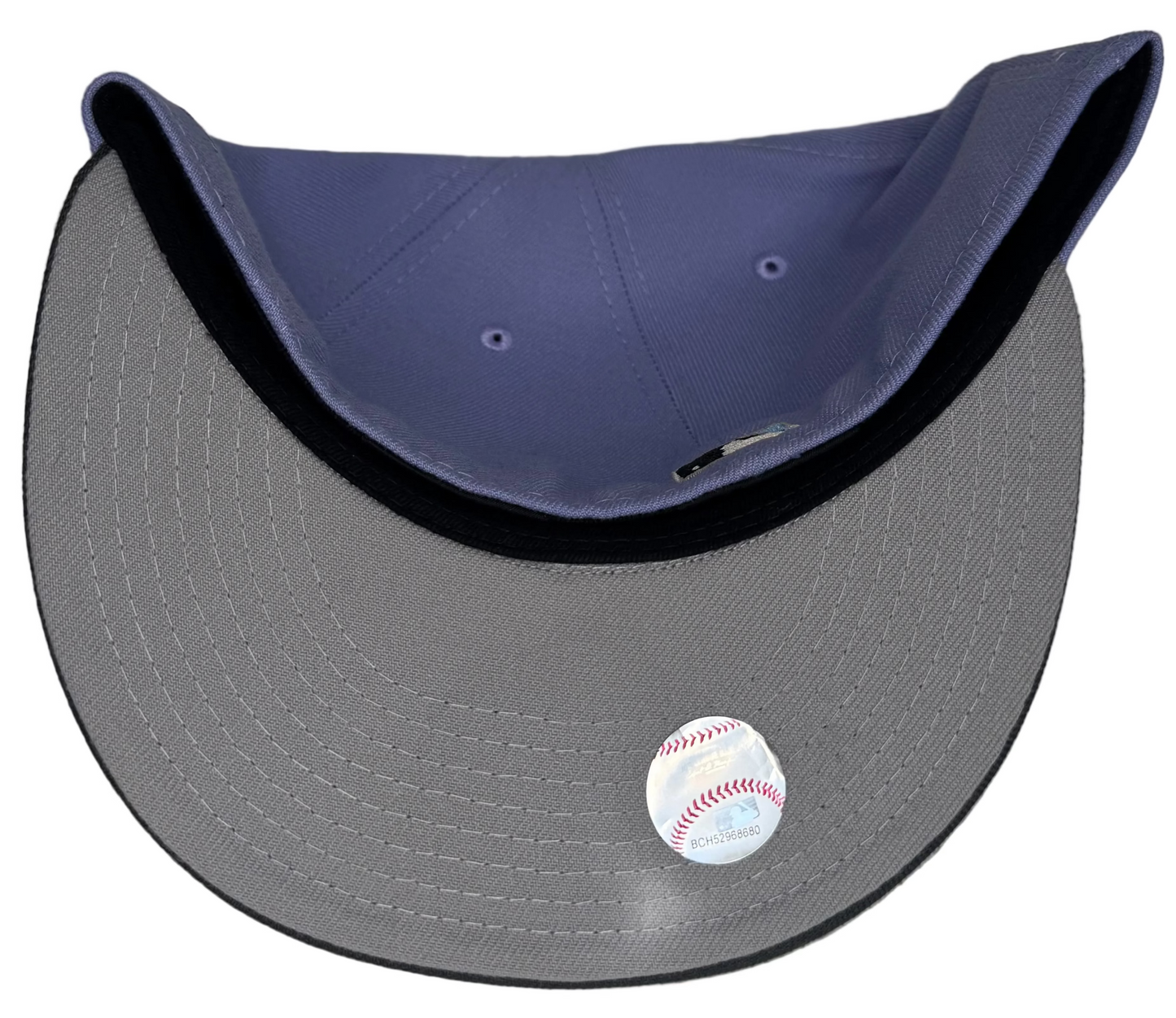 New Era San Francisco Giants 2-Tone Lavender & Charcoal W/ an Inaugural Side Patch 59FIFTY fitted.