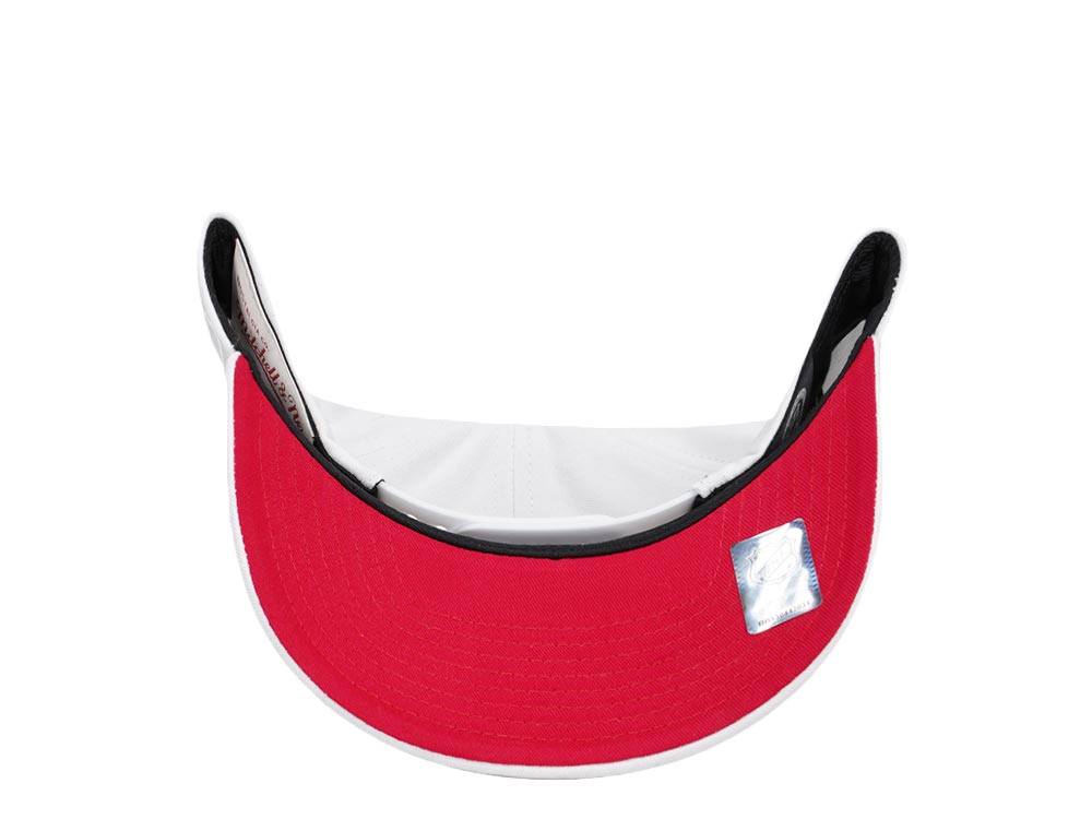 Mitchell & Ness Detroit Redwings All in Pro White SnapBack Hat.