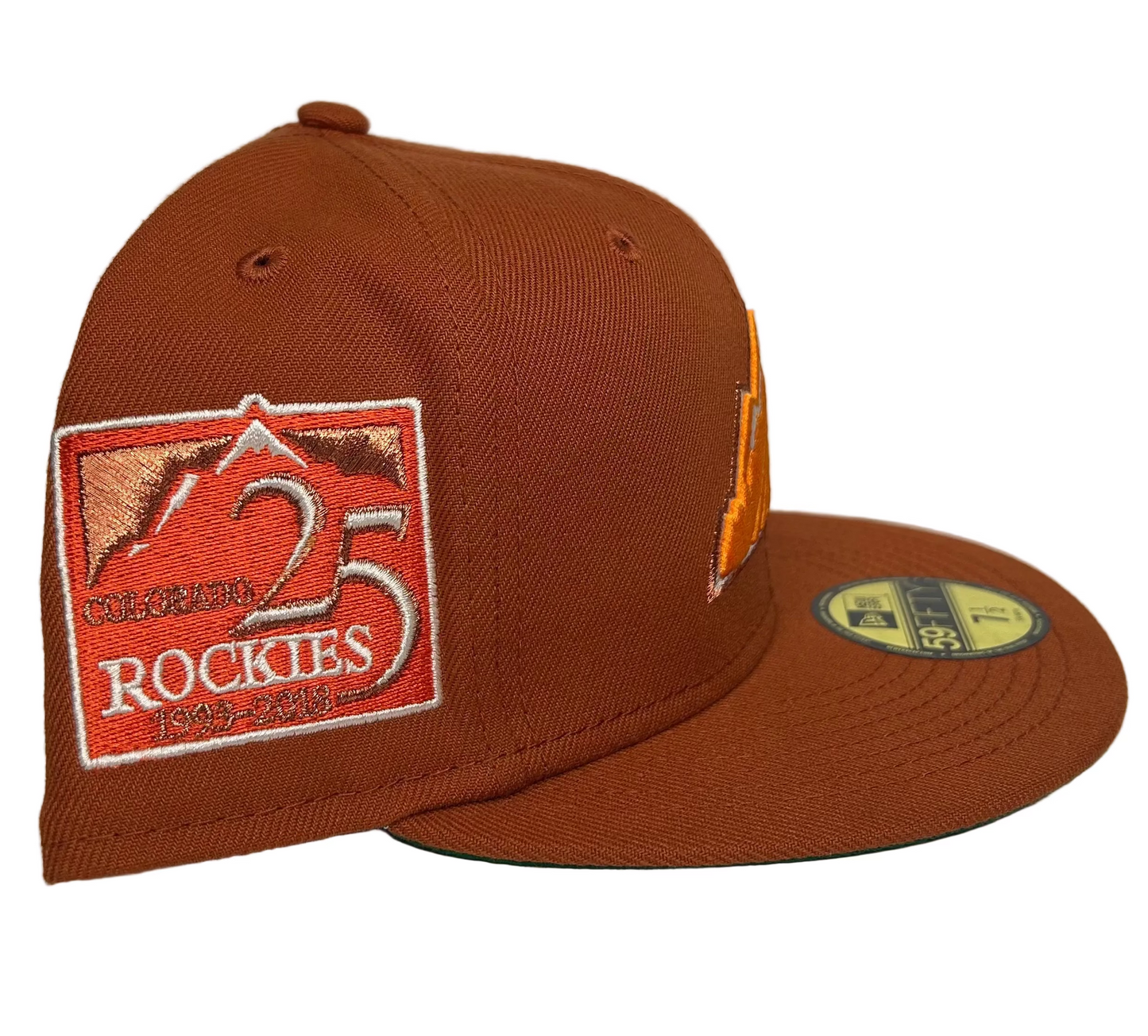New Era Campfire Colorado Rockies Mountain 25th Anniversary Patch Exclusive 59Fifty Fitted Hat.