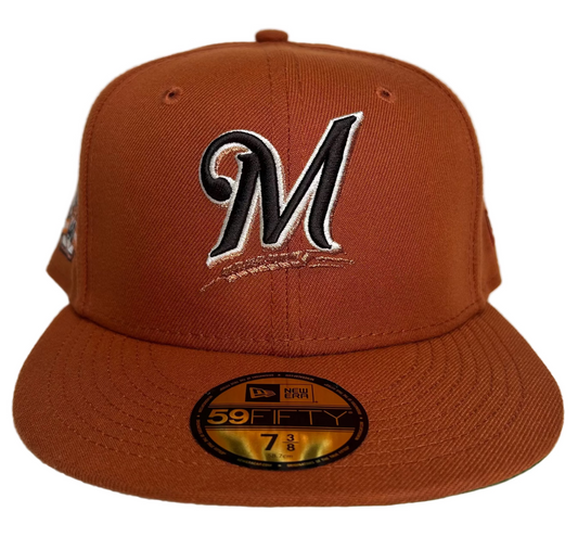 New Era 59Fifty “Campfire”Milwaukee Brewers fitted Hat.