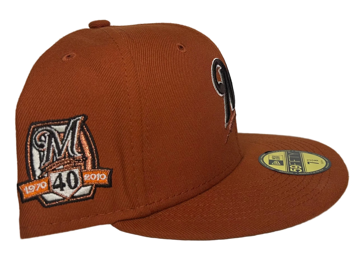New Era 59Fifty “Campfire”Milwaukee Brewers fitted Hat.