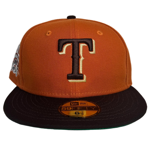 New Era Texas Rangers 59FIFTY fitted hat, specifically the 1995 All-Star Game Two-Tone edition. 