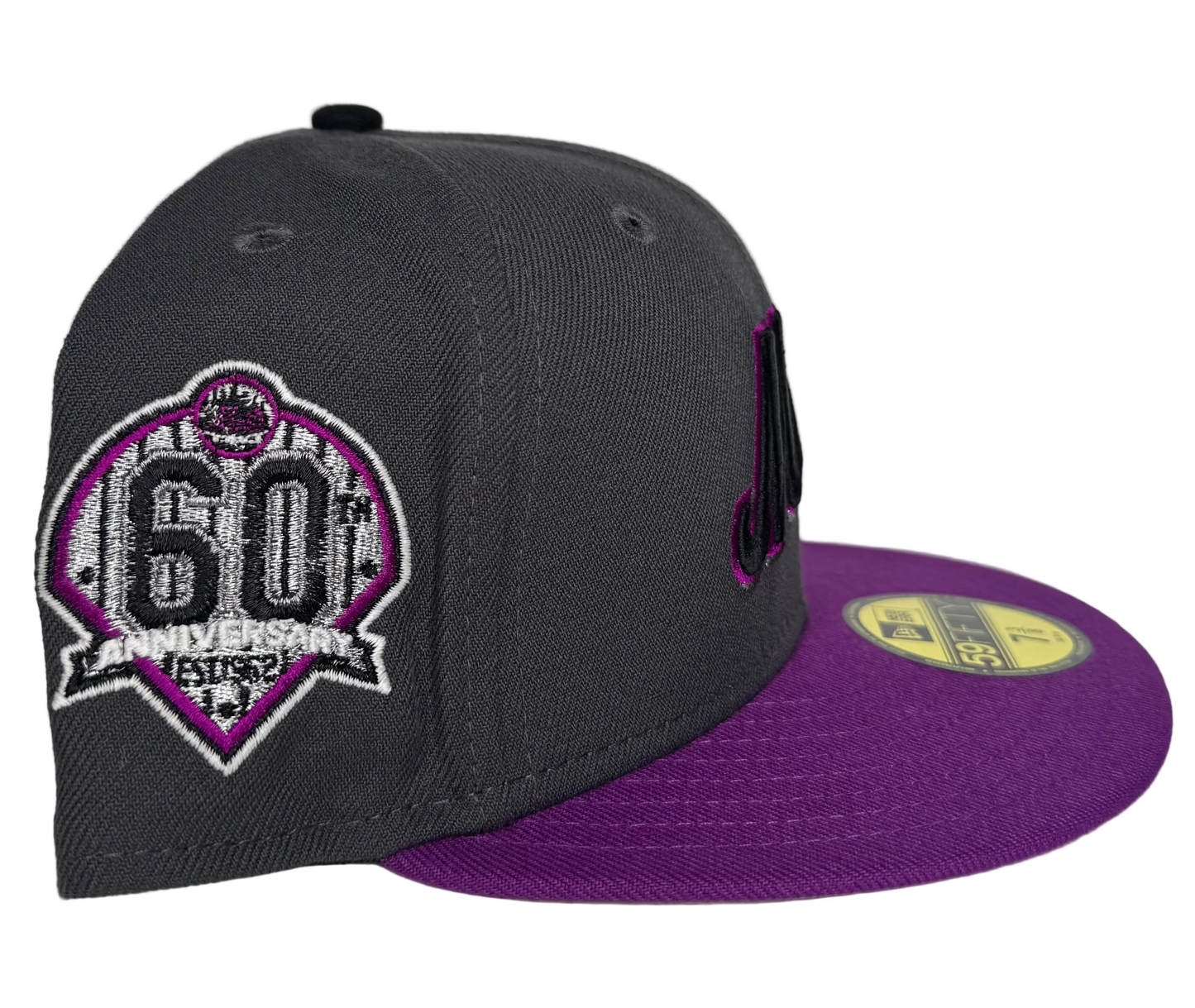 NEW ERA NEW YORK METS “All The Right”  2-TONE W/ a 60TH ANNIVERSARY SIDE PATCH 59FIFTY FITTED HAT.