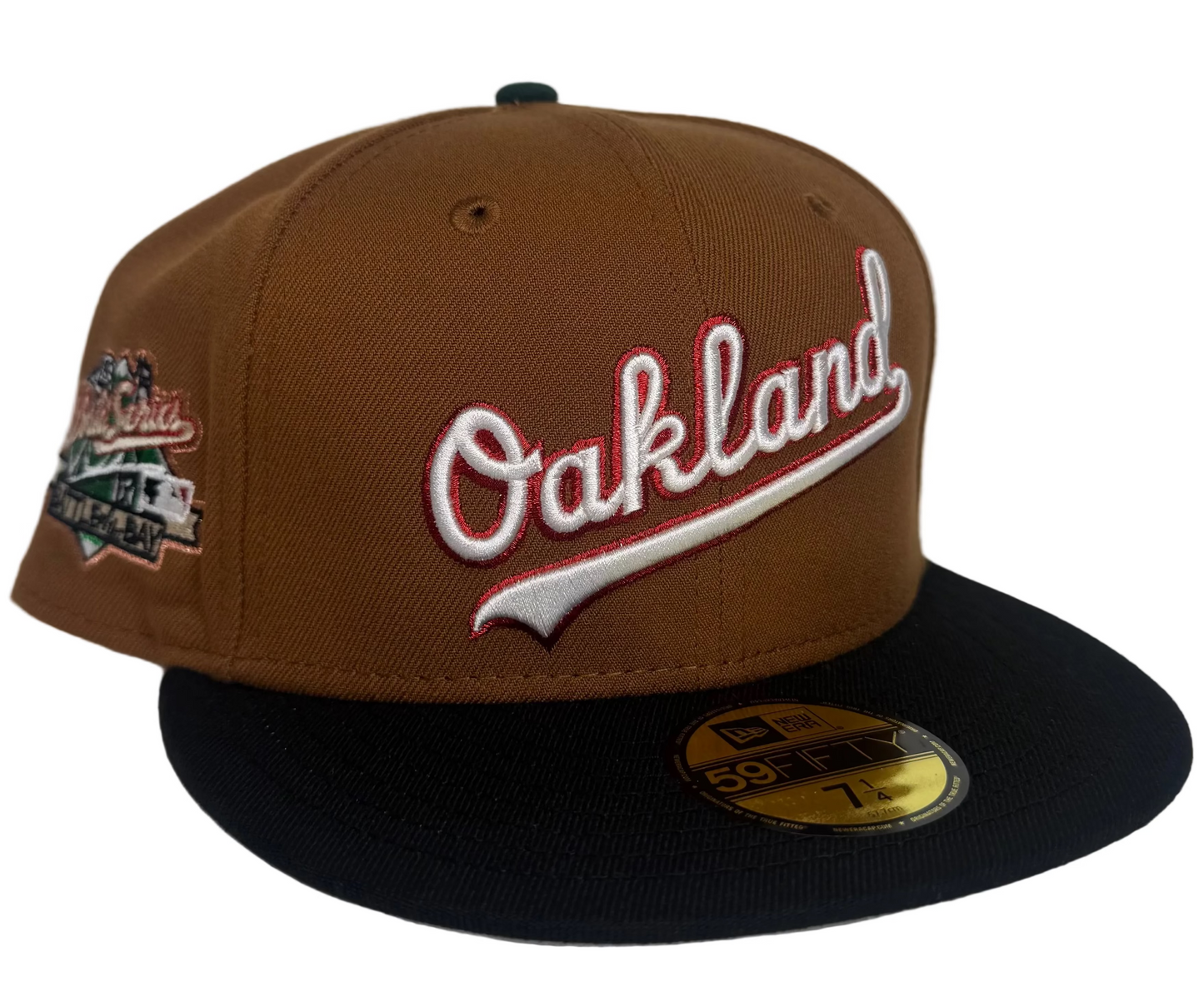 New Era Oakland Athletics 1989 World Series Patch Two-Tone 59FIFTY Fitted Hat. 